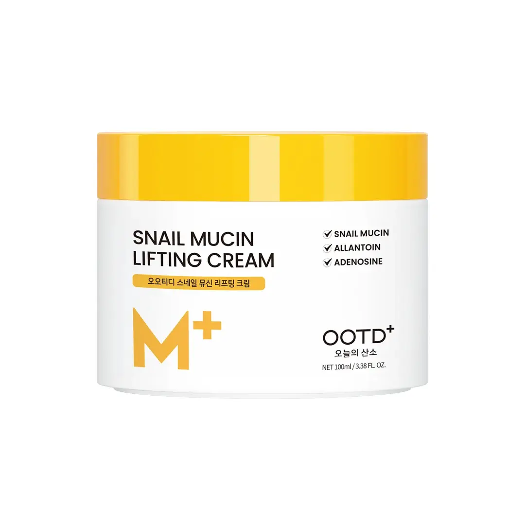 [Official #OOTD Partner] Snail Mucin Moisturizer Facial Cream, 3.38 fl oz | Korean Skincare | Firming Snail Mucin face cream with Adenosine; deeply hydrates, reduces fine lines & delivers a youthful glass skin glow