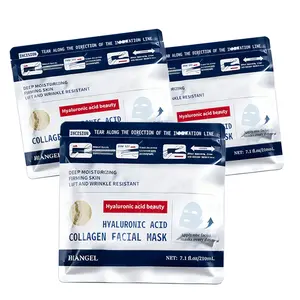 HIANGLE Hyaluronic Acid & Collagen Sheet Mask – Deep Hydration, Firm & Glow Hydrate, Firm & Smooth in One Step