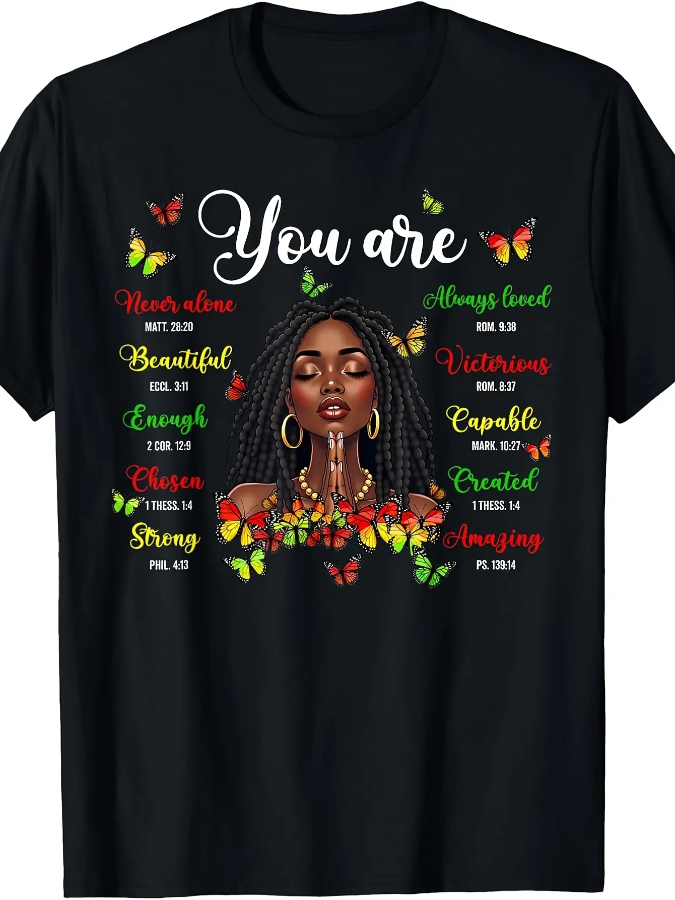 Black History Locd Afro Men You Are Bible Verse Ch