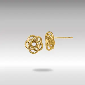 14K Gold Love Knot Earrings - Model H439