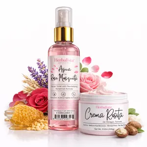 Herbalista La Original Crema Rosita de Obregón Glow Bundle + Agua de Rosa Mosqueta – Hydrating & Radiant Skincare Set