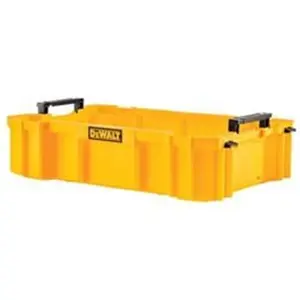 Dewalt  4.5 x 12.05 x 18.4 in. Deep Polypropylene Tool Tray with 1 Compartment, Black & Yellow