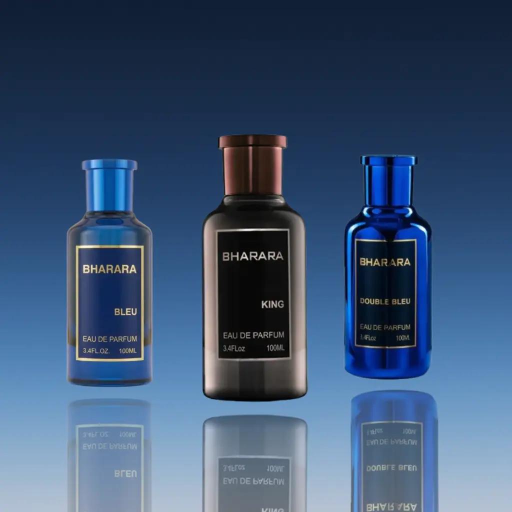 Bharara | Bharara King + Bharara Bleu + Bharara Double Bleu | Men's Fragrance | Eau De Parfum | 3.4 oz | Pineapple - Lemon & Bergamot