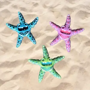 Tattooed Starfish Fidget Toy - Articulating Starfish - 3D Printed Animals - 3D Printed Sea Creatures