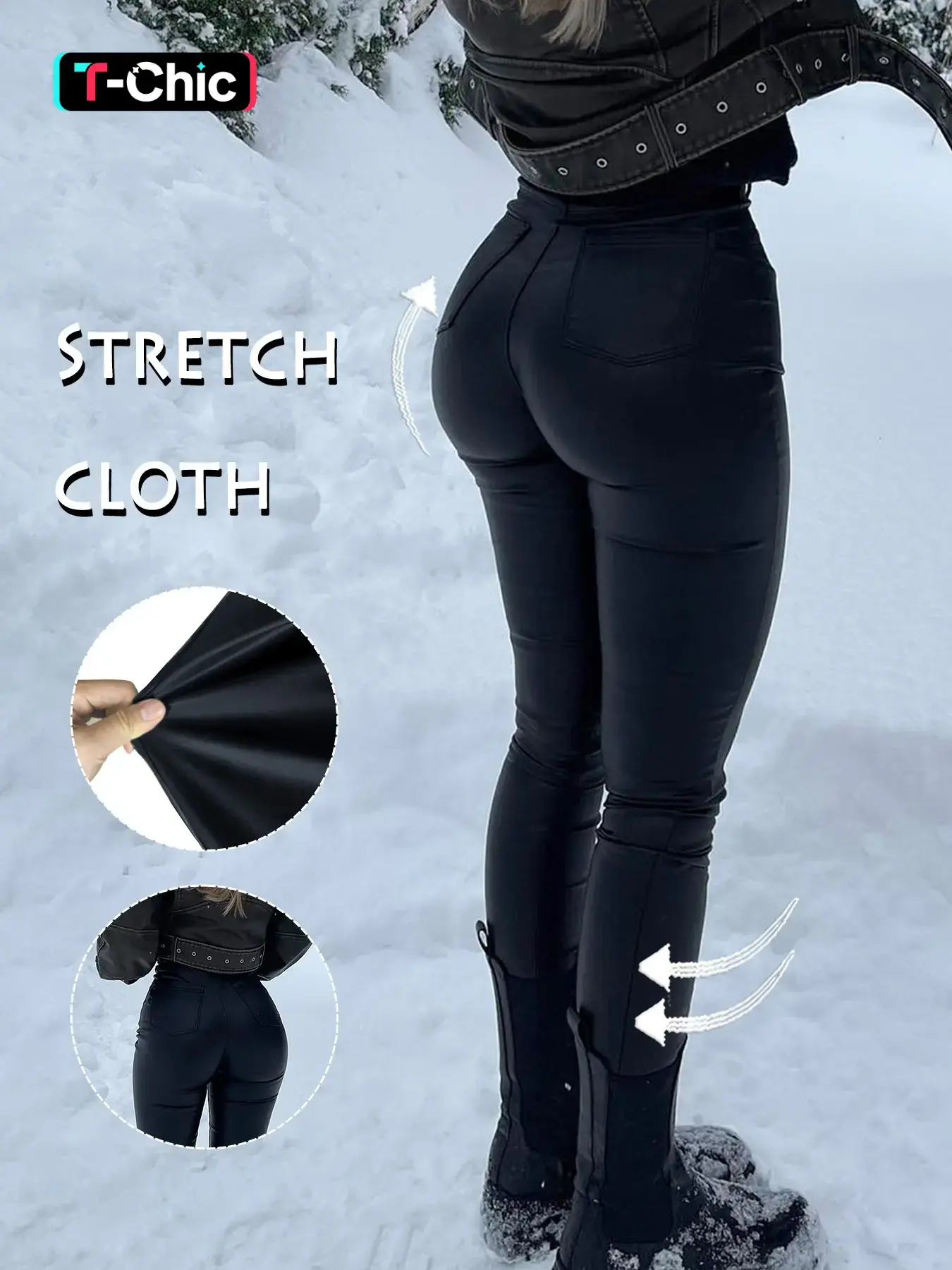 faux leather pants yozy - TikTok Shop