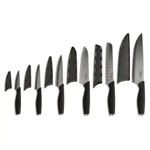 Elite Chef II 12Piece Ceramic Knife Set Block Kitchen