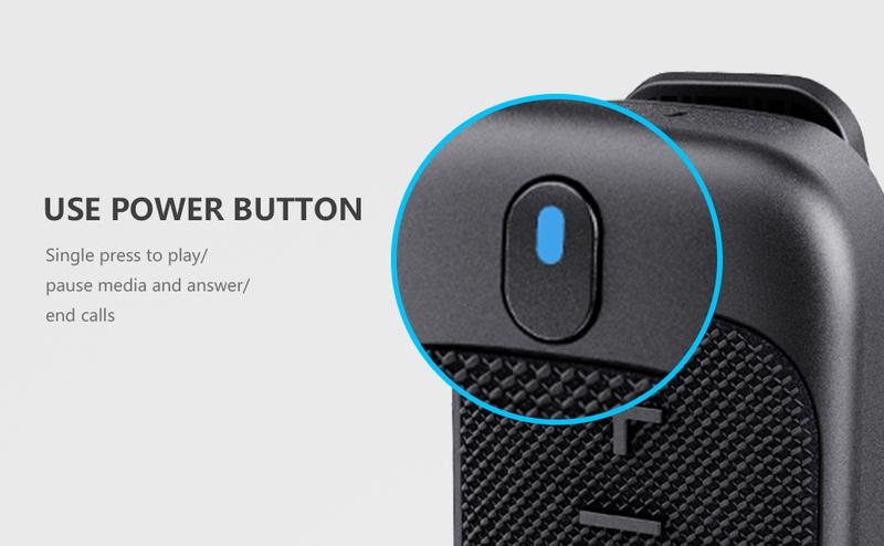 Wearable Bluetooth Speaker with IPX5 Waterproof, Magnetic Clip-on Outdoor Portable Bluetooth Speakers, Built-in Mic for Hands-Free Music and Calls