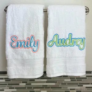 Custom Embroidered Bath Towel 100% cotton Personalized Gifts or home decor