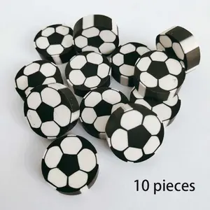 Football Shape Eraser, High Aesthetic Creative DIY Craft, Compact Portable Letter Eraser, Office Stationery Supplies, Non-Sponge Rubber, Unvulcanized Material