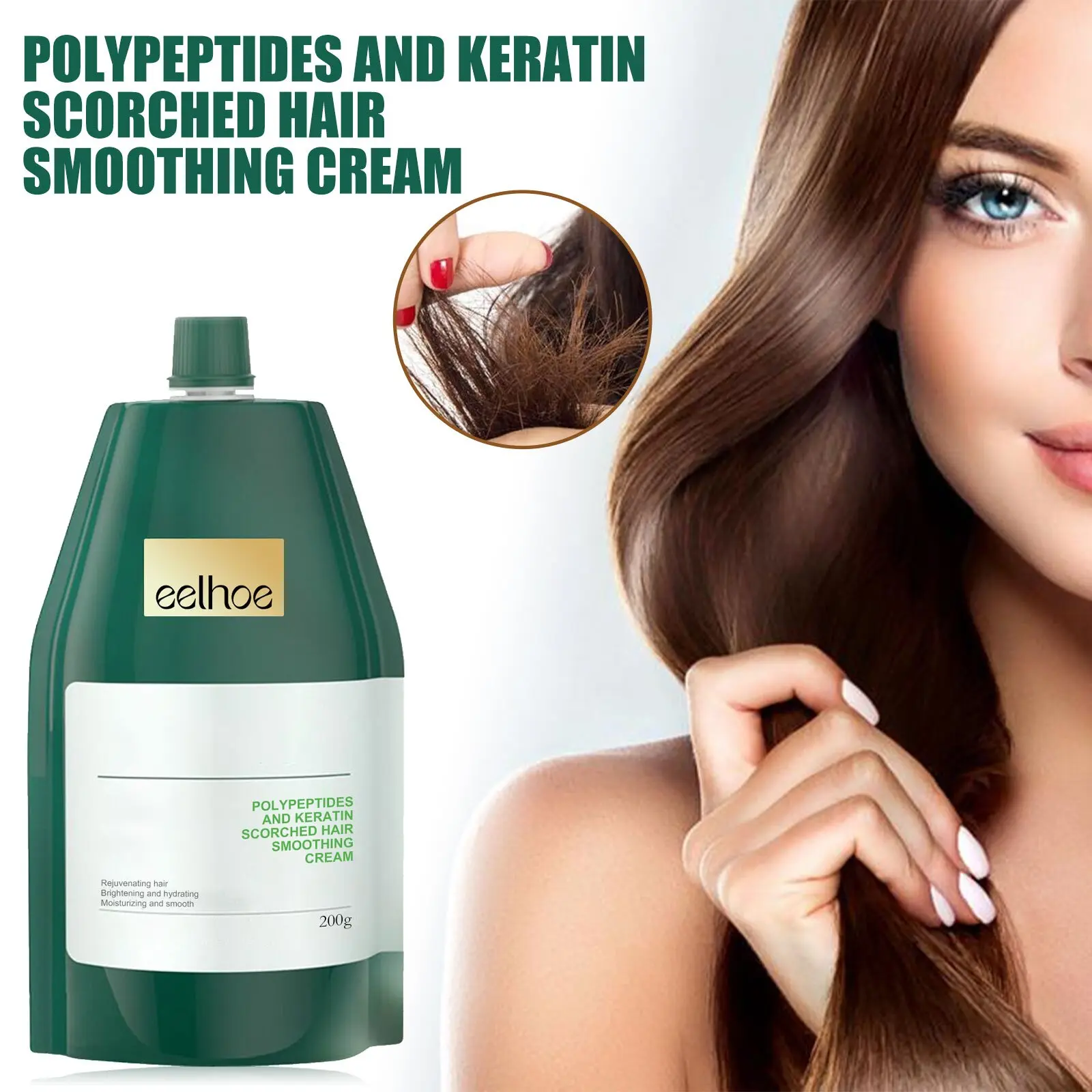 Smooth Hair Repairing Cream - Soothes frizzy and split ends, repairs damaged hair, makes hair smooth and strengthens hair. Hair Softening and Strengthening Cream thaari oil