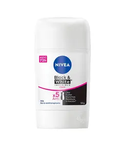 NIVEA Black & White Invisible Clear Deodorant 50g Stick - 72h Anti-Odor Protection & Sweat Control (STICK DEO)