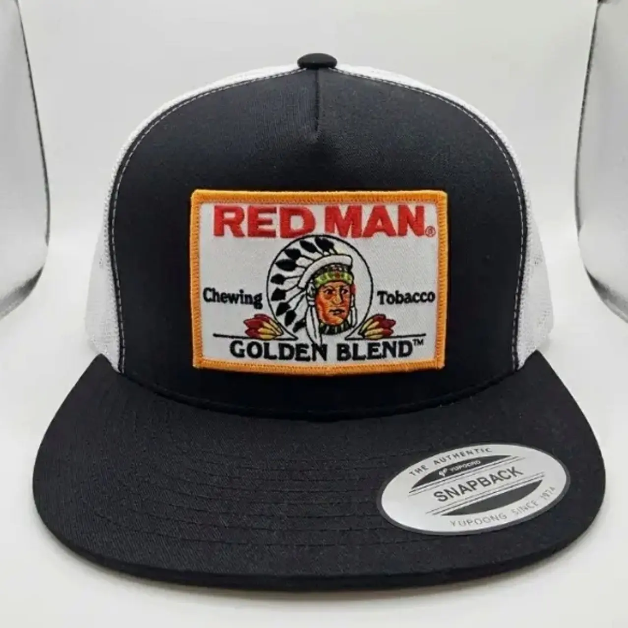 Red Man Patch on Embroidered Retro Hat Trucker Hat Many Colors Snapback Hat, Unisex Casual Street Style, Gift Idea For Her Him, Unisex Everyday Wear and Adjustable Fit for Men and Women
