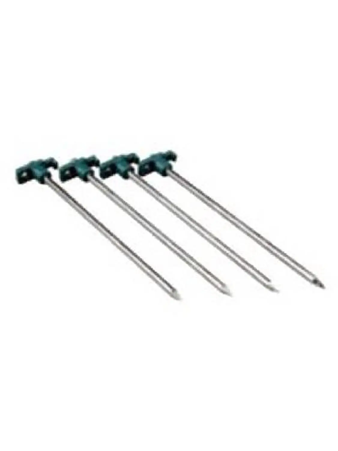 Coleman Heavy-Duty Plated Steel Tent Stakes - 10 in., 4-Pack Camping Tent Pegs for Stony Ground or Hard Packed Ground, Compatible with Thread Tops and High-Impact Polypropylene Tops