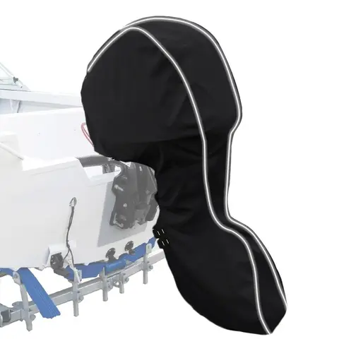 Outboard Motor Cover, Waterproof & Dustproof Adjustable Engine Protector for Boat, Yacht & Fishing Vessel, Boat Stuff