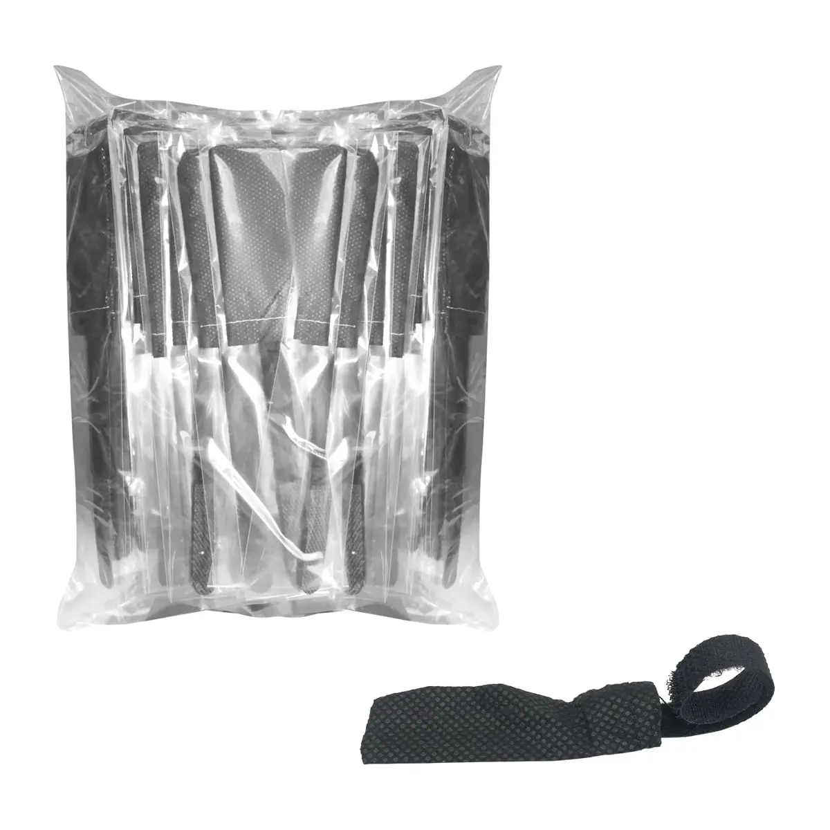 Disposable Gooseneck Microphone Covers with cloth hook and eye Strap HygenX Sanitary - 100 Covers