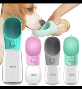 Dog Water Bottle For Pet Dogs Cats Water Feeder Bowls Outdoor Travel Size: 550ml