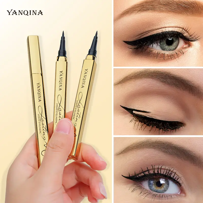 Eyeliner Pencil Waterproof Liquid Eyeliner Pen - Smudge-Proof, Flake-Proof, Longwear Liquid Makeup Eyeliner Waterproof Eyeliner Pencil - Black Eyelin