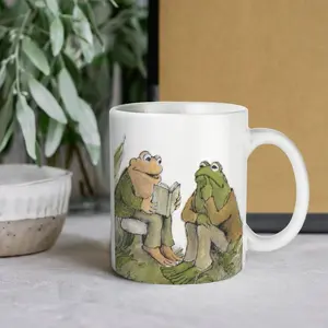 Frog and Toad 11oz & 15oz Mug, Frog and Toad Gift, Cute Mug, Teacher Gift, Gift for Friend, Frog Mug, Book Lover Gift, Cottagecore Mug, Best Friend Gift, Relatable Toad Mood Coffee Cup, Nostalgic Storybook Aesthetic