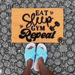 EAT SLEEP GYM REPEAT MAT
