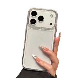 Transparent Acrylic Clear Phone Case For iPhone 17 Pro Max 17 Air 16 15 14 13 12 11 Plus Pro Max Shockproof Cover