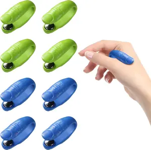 "8pcs Migraine Relief Hand Clips – Acupressure Pressure Point Tool for Headache & Stress Relief – Green & Blue Relaxation Clips" Gentle