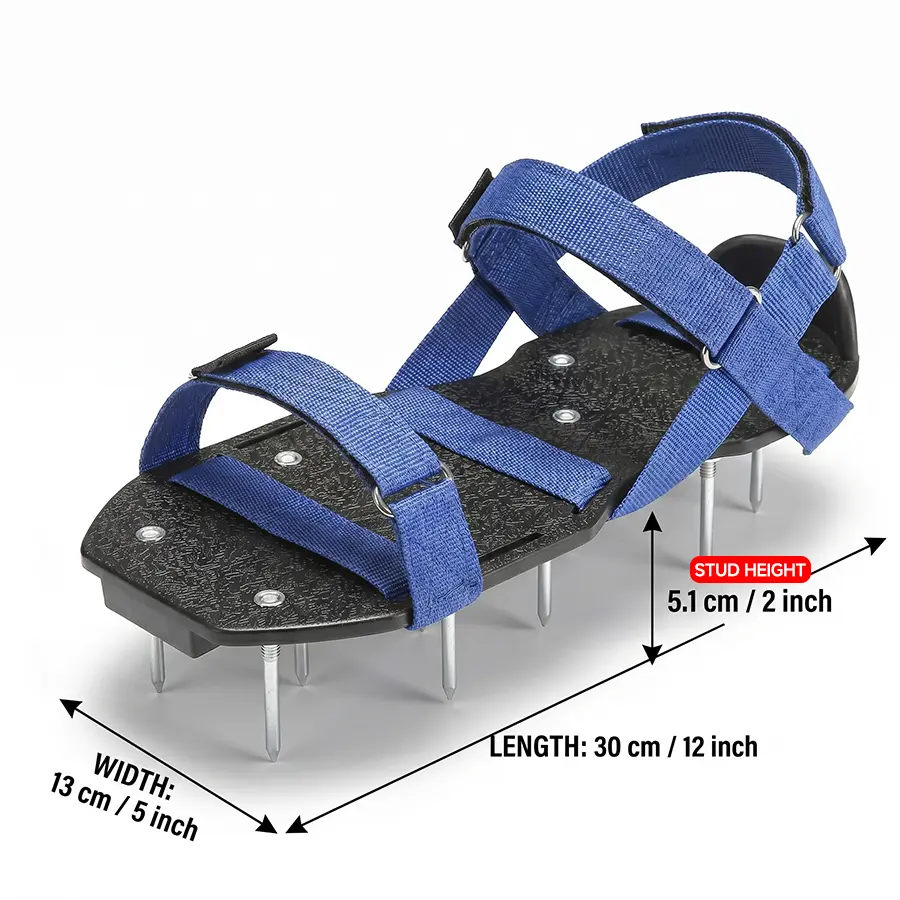 Professional Lawn Scarifier Shoes, InflatableDesign Lawn Scarifier Shoes, Efficient GardenTool, Lawn Maintenance Tool, Aerate Soil, HealthyGrass Growth, Lawn Vitality