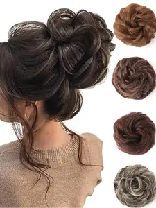 5 Inch Messy Curly Hair Bun, Natural Fluffy Hair Bun, Synthetic Hair Accessories for Women for Girls Daily Use, Synthetic Soft Hairpieces