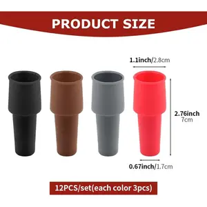 4/8PCS Wine Stoppers for Wine Bottles, Reusable Sparkling Wine Bottle Stopper, Silicone Wine Stopper Caps Double Sealed Wine Sealer Beverage Cover Saver to Keep Wine Champagne Fresh