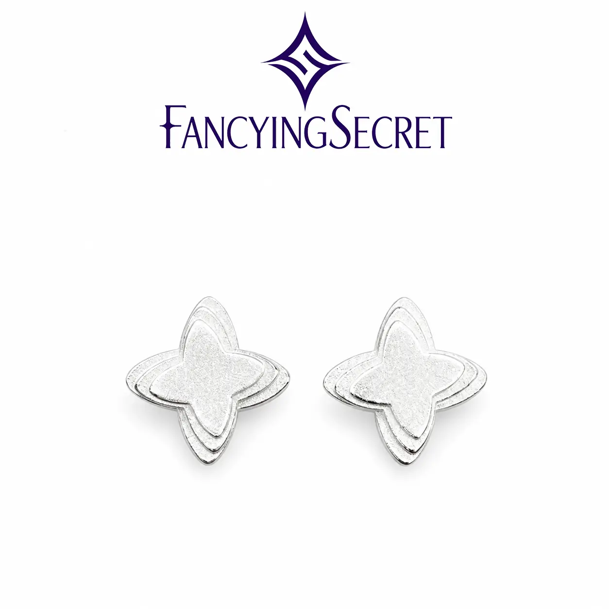 FancyingSecret- Body Jewelry Lucky Four-Leaf Clover Earrings for Women