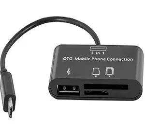 SGElectronix 3 in 1 Micro USB OTG Adapter SD/Micro SD TF Card Reader with USB 3.0 Female
