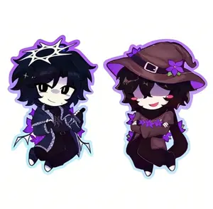 Roblox Forsaken Acrylic Keychains - Two Time & Azure Kawaii Charms, Cute, Durable, And Perfect For Bags, Keys, Or Gifts. Great For Daily Use Or As Thoughtful Little Gifts For Your Friends And Yourself.