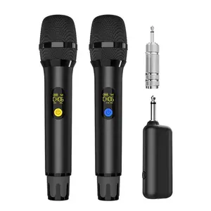 Wireless Microphone, USB Rechargeable Handheld Microphone, Long Distance Wireless Microphone for KTV Conference Performance