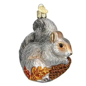 Old World Christmas Blown Glass Christmas Ornament, Hungry Squirrel