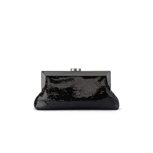 olga berg Zephyr Clutch in Black