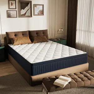 8-14" Hybrid Mattress - Fiberglass Free Reinforced Edge Support (No Sliding) Silent Pocket Spring for Zero Motion Transfer Cooling Gel Foam & Anti-Sagging Support CertiPUR-US Certified Deep Sleep Full/Queen