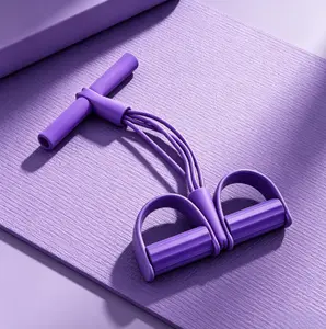 Multi-functional Pedal Resistance Band Trainer - Portable Foot Pedal Fitness Equipment Home Gym,Give oneself a special gift