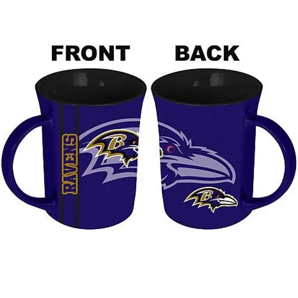 Football Fan Shop MemoryCo Officially Licensed NFL 15oz Reflective Mug - Ravens