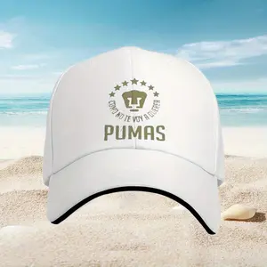"Pumas" Retro Fashion Soft Top Baseball Cap, Unisex Outdoor Cap, Adjustable Design, 100% Lightweight Polyester, Hand Wash/Dry Clean Only, Suitable for Camping, Fishing