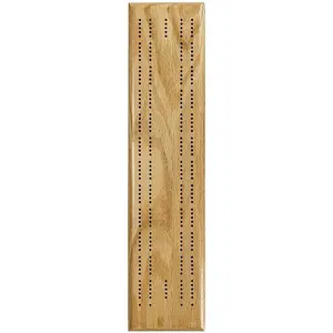 WE Games Competition Cribbage Set (Made in USA) - Solid Wood Sprint 2 Track Board with Metal Pegs