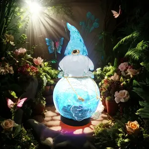 Transparent Elf Statue Light, Exquisite Home Ornaments, Outdoor Statue Light, Suitable for Indoor, Outdoor Gallery Pavilion Desktop Decoration with Floor Plug IP44