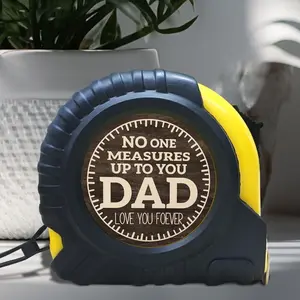 Engraved Measuring Tape for Dad - "No One Measures Up to You, Dad" - Durable Steel with Toggle Lock, Heartfelt Gift for Father'S Day, Birthday, Christmas - Artisan Carpenter Tools