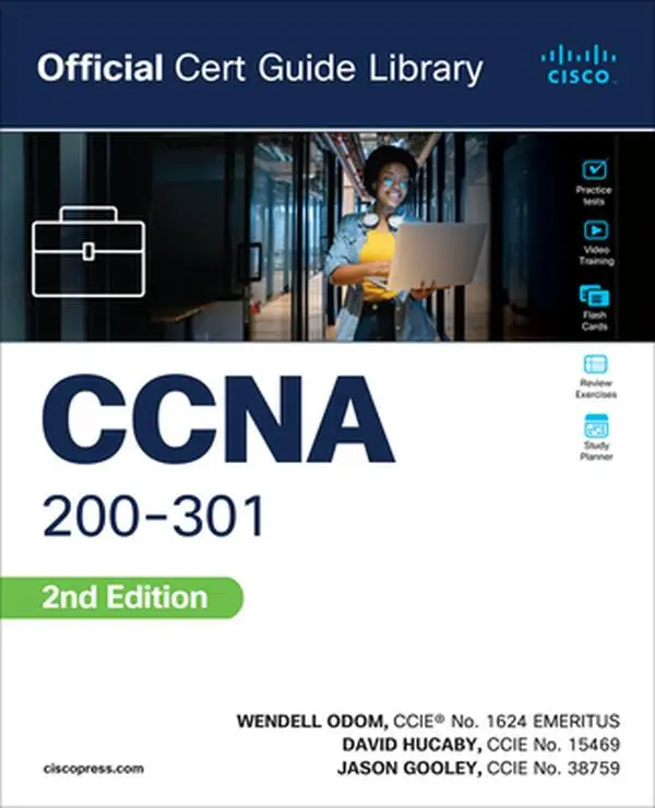CCNA 200-301 Official Cert Guide Library by Wendell Odom, Cisco Press Mixed Media Product, 6.34 lbs, 9.31" h x 7.6" l x 3.79" w, Companion Website, Content Update Program