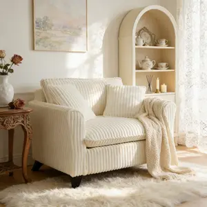 Niccae Cozy Lounge Chair, Modern Accent Chair with Ergonomic Back Support, Soft Foam Cushion, Compact Single Seater for Living Room, Bedroom, Apartment philly  furniture