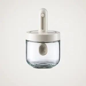 Expandable Sealed Salt and Spice Container Set, Kitchen Humidity-Proof Glass Seasoning Jars for Home Use, Versatile Spice Storage Solution