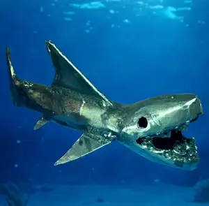 "Terror of the Deep" megalodon shark sculpture