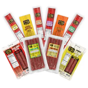 Long John Snacks Starter Pack Sampler Bundle Sticks - Dried Salami, Pickled Sausage, Snack Sticks Dry