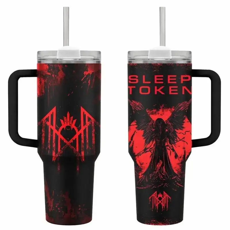 [MADE IN US] Vintage Retro Sleep Token Music Logo Collection Tumbler 40oz 20oz Gifts, Sleep Token Band Tumbler, Gift For Fans