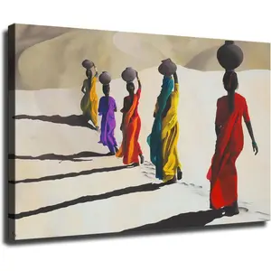 Desert African Woman African American Poster Canvas Print HD Photo Home Living Room Bedroom Modern Background Wall Art Decorative Gifts