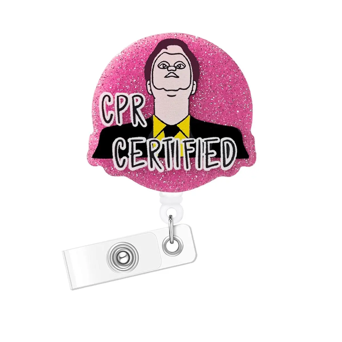 Cartoon Figure Design Badge Holder, Retractable Badge Reel, Retractable Name Badge Holder, Id Badge Holder for Nurse Doctor Student Worker Volunteer, Nursing Student Badge Reel, Name Tag Holder, Badge Reels Retractable, Id Badge Holders Retractable