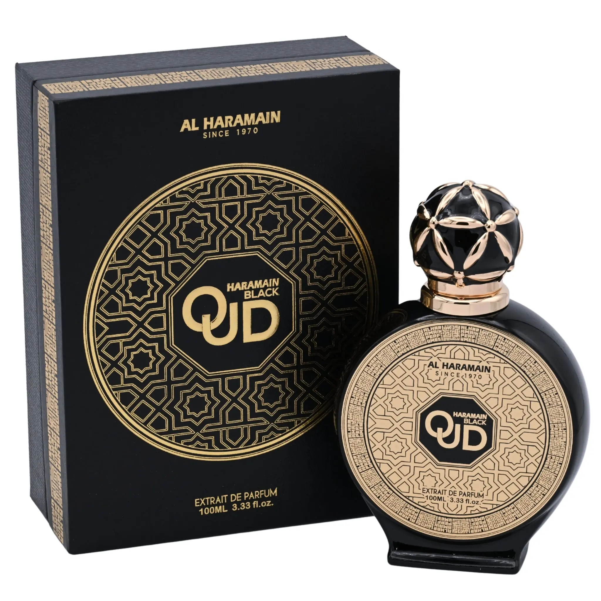 Black Oud by Al Haramain for Unisex EDP 3.3 / 3.4 oz New in Box